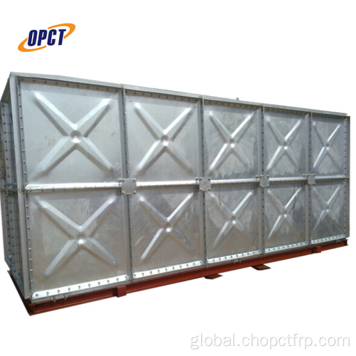 Galvanized Water Tank 500m3 galvanized steel GI square sectional water tanks fire water tank Supplier